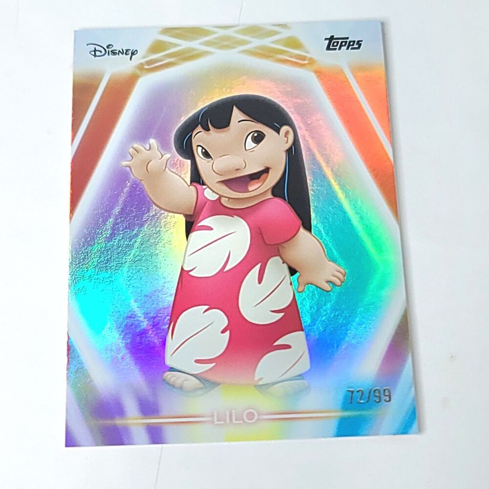 Lilo Topps 2026 Disney Neon Holo Parallel Refractor Limited 72/99